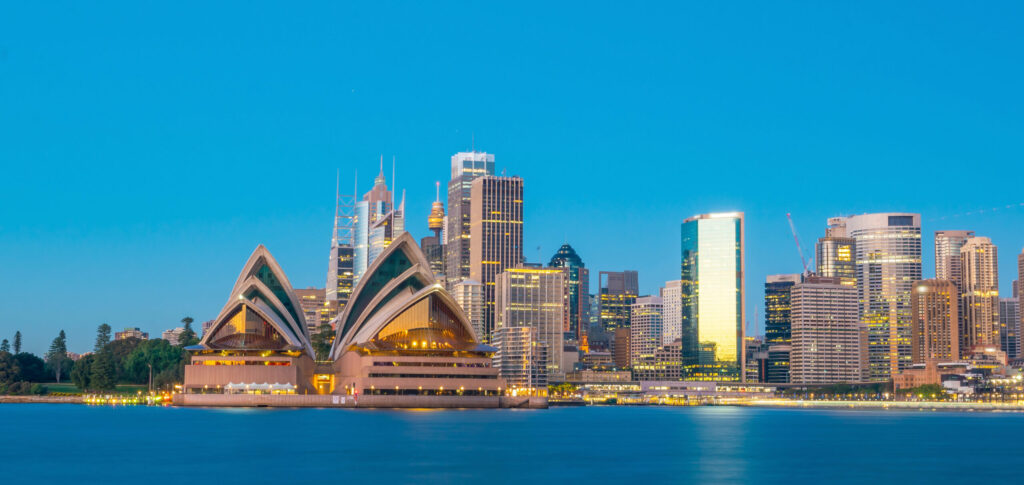 Downtown Sydney skyline